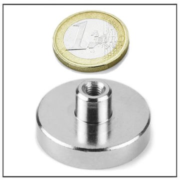 Neodymium Cup Magnet with Internal Thread Ø36 mm