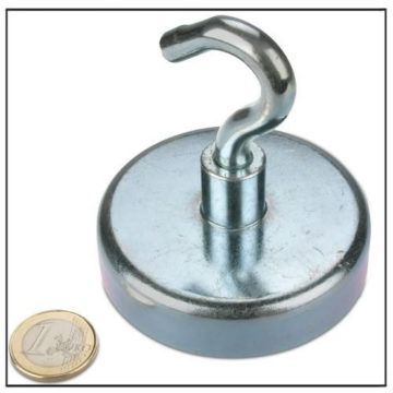 Big Rare Earth Magnetic Hook Ø75 mm