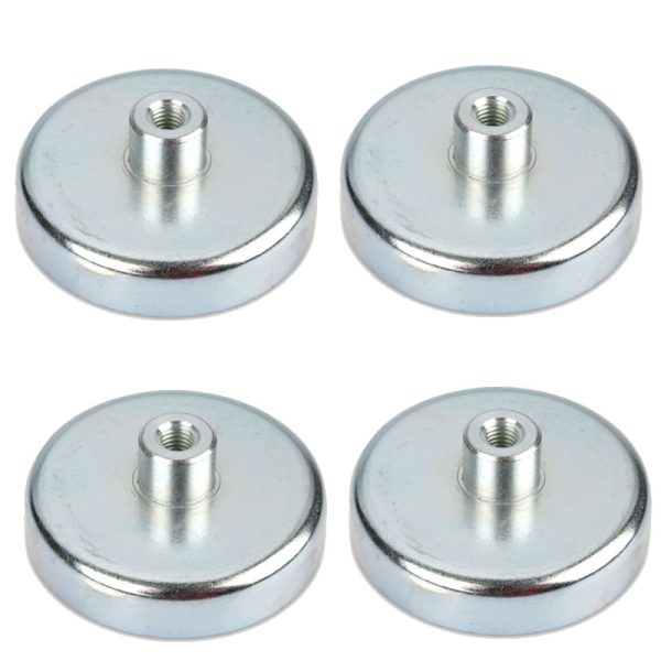 100mm Dia Threaded Bushing Ceramic Pot Magnets 100mm Dia Threaded Bushing Ceramic Pot Magnets
