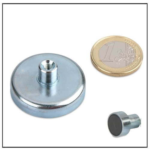 Internal Threaded Magnet Internal Threaded Ferrite Mounting Magnet Ø 32mm - Pot Magnets