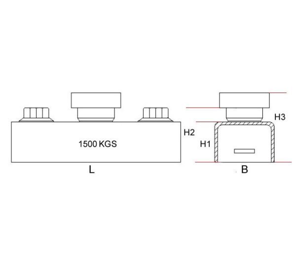 1500kgs-Shuttering-Magnet-Drawing