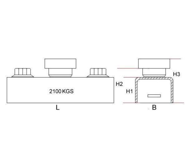 2100kgs-Shuttering-Magnet-Drawing