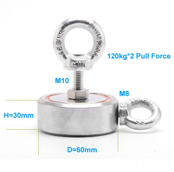 Double-Sided-Treasure-Salvage-Neodymium-Magnets-120kg-Pull-Force-Drawing