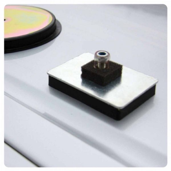 Threaded Stud Rubber Coated Magnetic Pad
