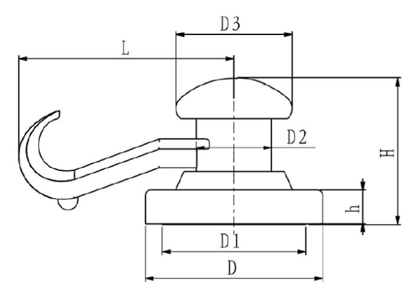Plastic-Magnetic-Hook-Dimension Plastic-Magnetic-Hook-Dimension